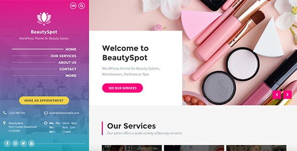 Discover Featured Wordpress template: BeautySpot - WordPress Theme for Beauty Salons 13 1590273032 01 preview. large preview |