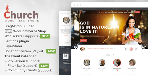 Best Church - WordPress in 2019 27 theme preview 1. large preview |