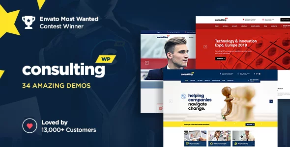 Best WordPress Template: Consulting - Business, Finance WordPress Theme 51 00 preview consulting 34. large preview |