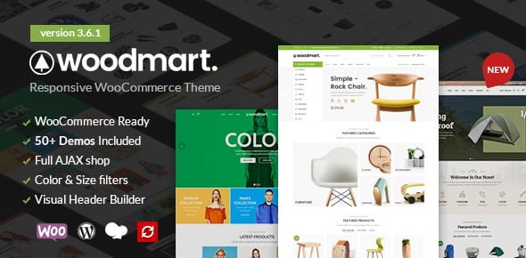 Updated Wordpress Theme: WoodMart - Responsive WooCommerce WordPress Theme 49 01 theme preview. large preview |