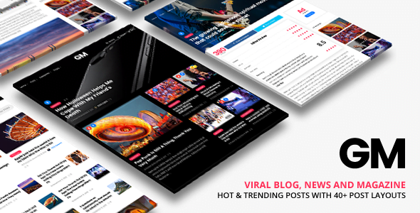 Top WordPress Theme & Website Template: Grand Magazine | Blog WordPress 21 01 Cover. large preview |
