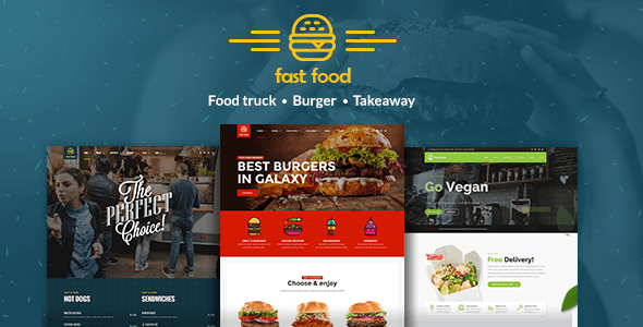 Updated Wordpress Theme: Fast Food WordPress Theme 17 Theme preview clean. large preview |