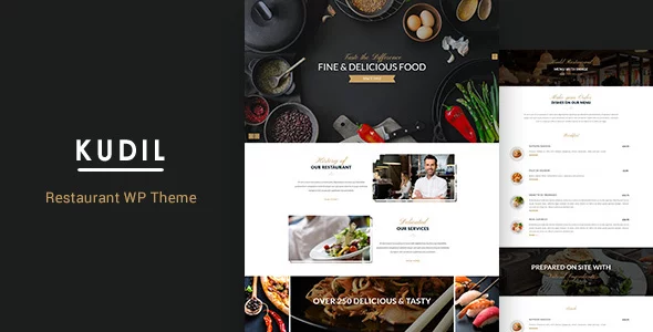 Discover Featured Wordpress template in 2019: Kudil | Restaurant WordPress Theme 5 kudil preview. large preview |