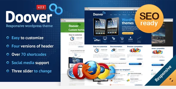 Discover Featured Wordpress template in 2019: Doover WordPress Theme 15 Large preview. large preview |