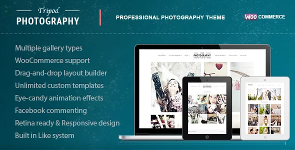 Best WordPress Template: Tripod - Professional WordPress Photography Theme 3 01 themeforest. large preview |