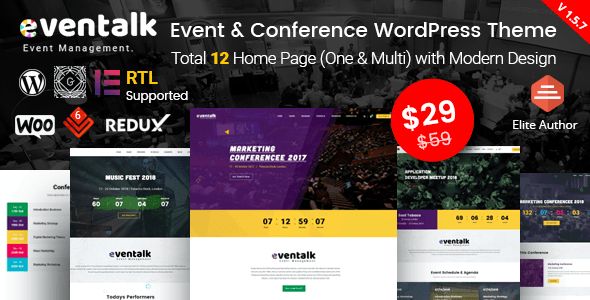 Updated Wordpress Theme: EvnTalk - Event Conference WordPress Theme 23 1571302862 01 preview. large preview |