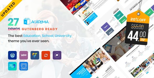 Discover Featured Wordpress template: Academia - Education WordPress Theme 27 Theme Preview. large preview |