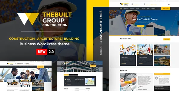 Discover Featured Wordpress template in 2019: TheBuilt - Construction and Architecture WordPress theme 31 mainimage2.0. large preview |