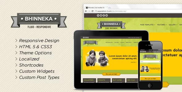 Discover Featured Wordpress template in 2019: Bhinneka - a Responsive WordPress Theme 5 01 Overview. large preview |
