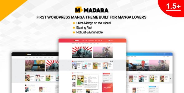 Top WordPress Theme & Website Template: Madara - WordPress Theme for Manga 21 Madara theme preview 1.5. large preview |