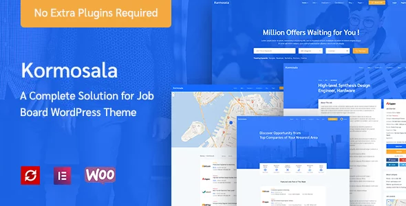 Discover Featured Wordpress template: Kormosala – Job Board WordPress Theme 11 theme preview. large preview |