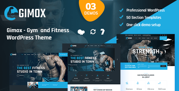 Best WordPress Template: Gimox - Gym and Fitness WordPress Theme 17 |