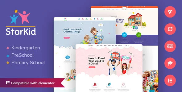 Best Wordpress Trading Template in 2019: StarKid | Kindergarten WordPress Theme 13 01 starkid. large preview |