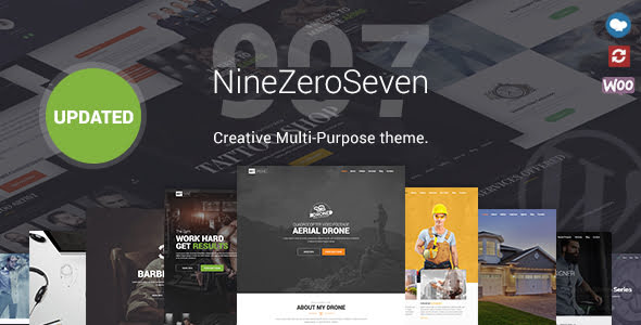 Best WordPress Template: 907 - Responsive Multi-Purpose WordPress Theme 17 01 mainimage. large preview |