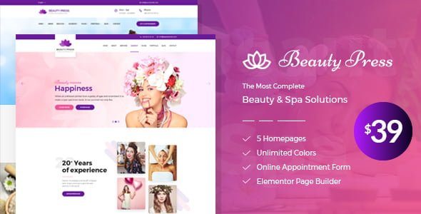 Updated Wordpress Theme: Beauty Salon Spa WordPress Theme 15 1587979832 01 preview. large preview |