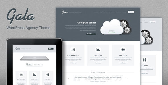 Updated Wordpress Theme: Gala, a Tasty Mac-inspired Agency WordPress Theme 23 1588156231 01 preview. large preview |