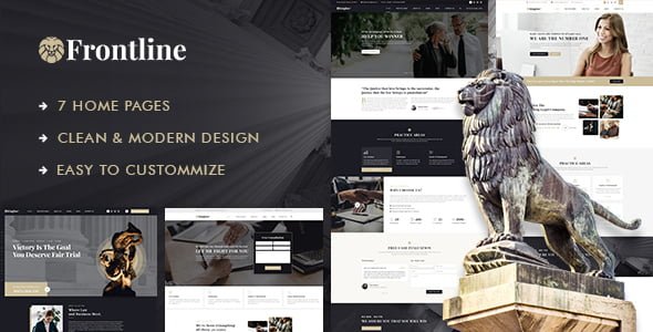 Best WordPress Template: Frontline - Attorney & Lawyer WordPress Theme 13 preview. large preview |